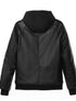 DAMEN PU-LEDER BIKERJACKE | MIT STANDKRAGEN REISSVERSCHLUSS